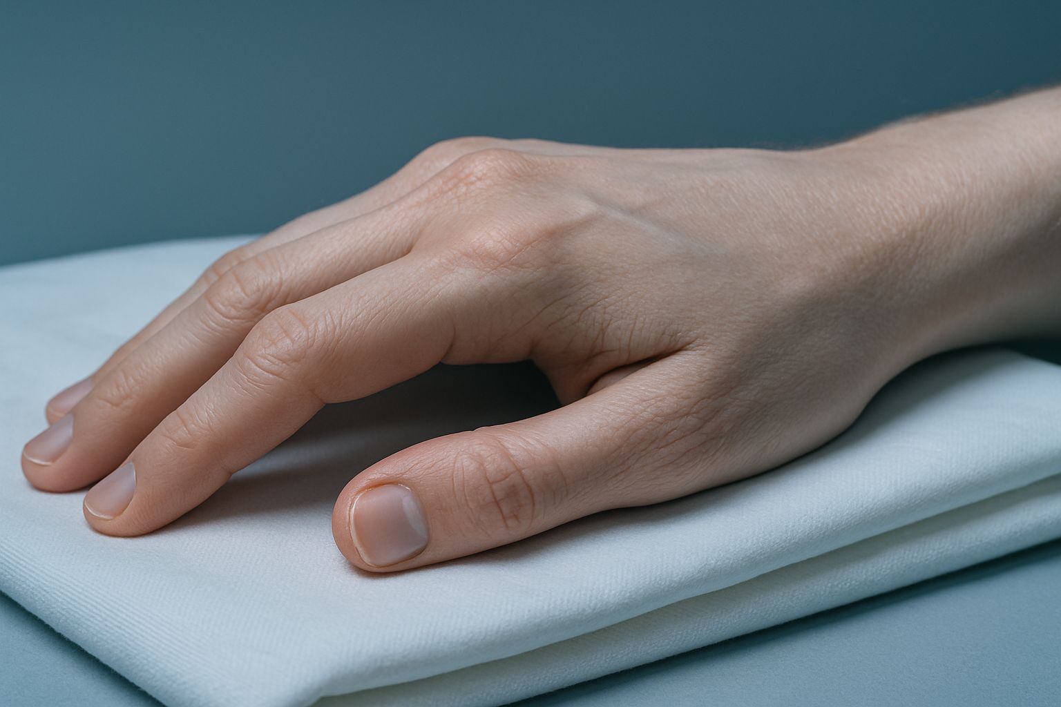 Aftercare after skin treatment, editorial image